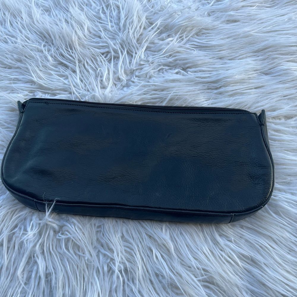 Claudia Firenze 💫Black💫 Leather Clutch Faux Fur - Picture 3 of 6
